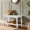 Alaterre Furniture Craftsbury 36"W Wood Entryway Bench ANCB03WH - alternate 4